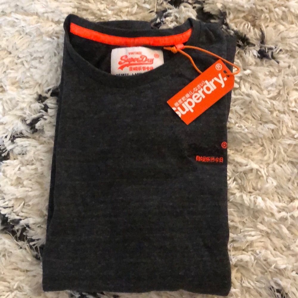 Superdry vintage orange label goods tee shirt size large